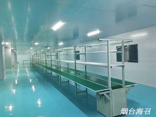 車間流水線工作臺(tái)  工作臺(tái)皮帶輸送機(jī)—源頭工廠煙臺(tái)海召